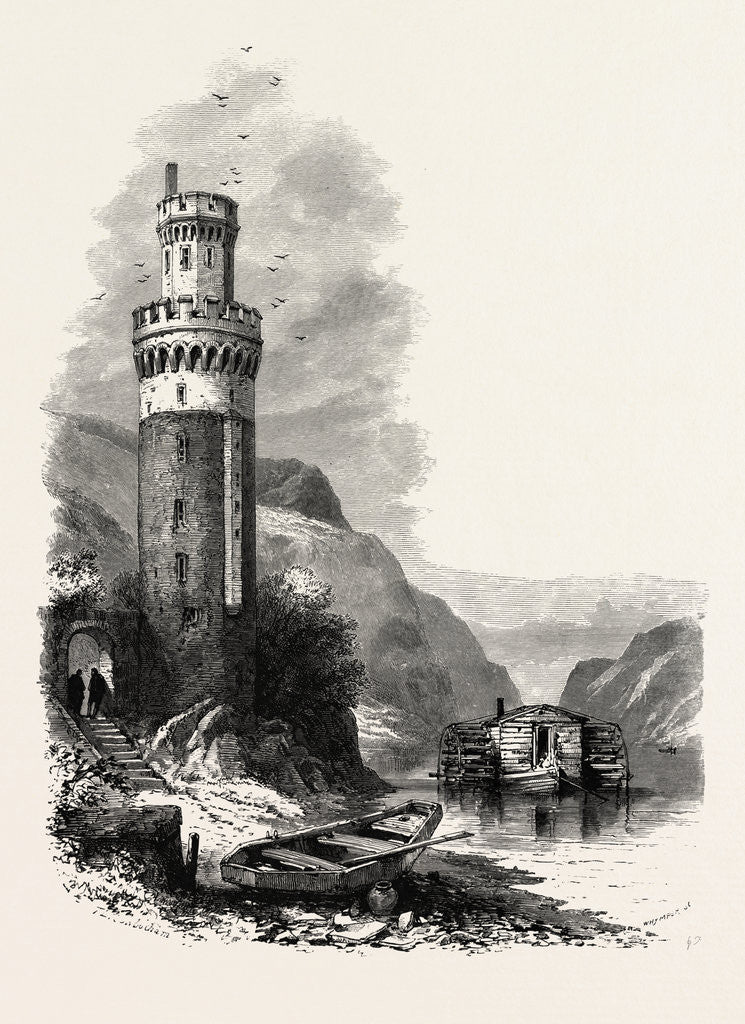 Detail of Tower at Oberwesel, the Rhine, Germany by Anonymous