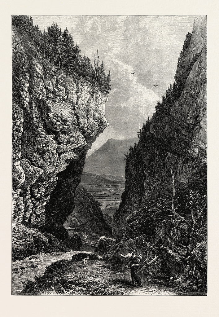 Detail of Entrance to the Gasteren Thal, Bernese Oberland, Berner Oberland, Switzerland by Anonymous