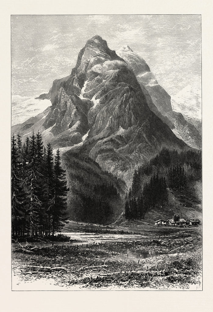 Detail of The Wellhorn, from Rosenlaui, Rosenlau by Anonymous