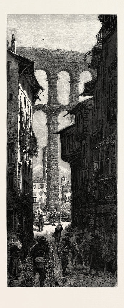 Detail of Aqueduct at Segovia, Spain by Anonymous