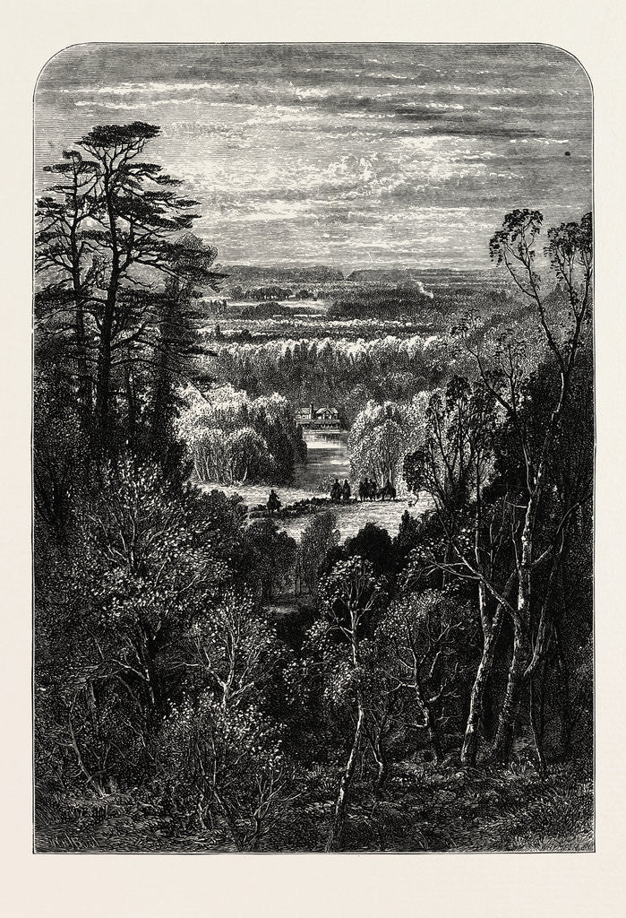 Detail of The Fishing Temple, Virginia Water, from the Belvidere, Windsor by Anonymous