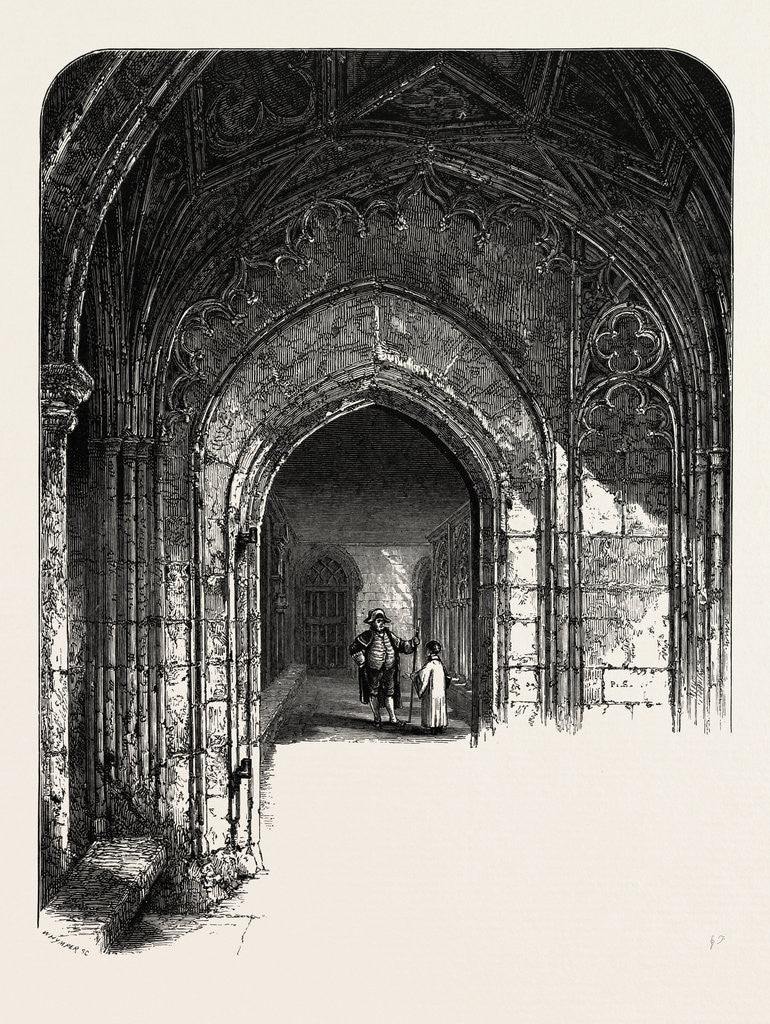 Detail of The Cloisters, Windsor by Anonymous