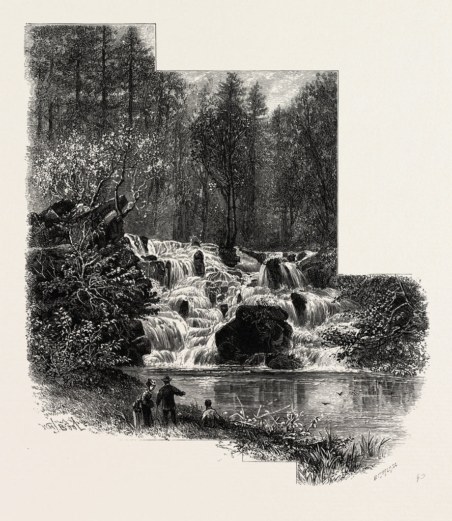 Detail of The Cascade, Virginia Water, Windsor by Anonymous