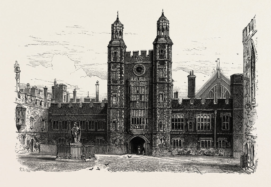 Detail of Interior of the Quadrangle, Eton College by Anonymous
