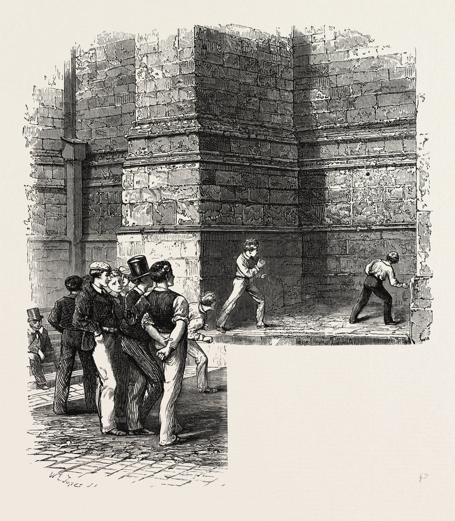 Detail of Eton, the Old Fives Court by Anonymous