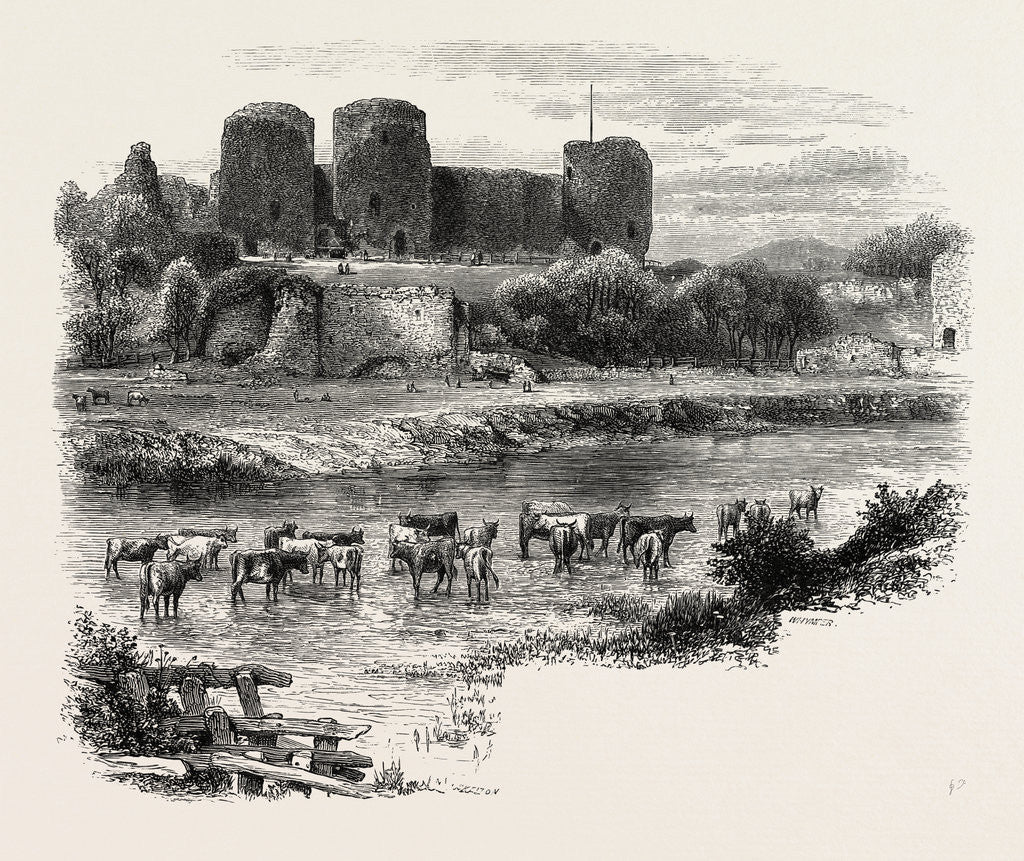 Detail of Rhuddlan Castle by Anonymous