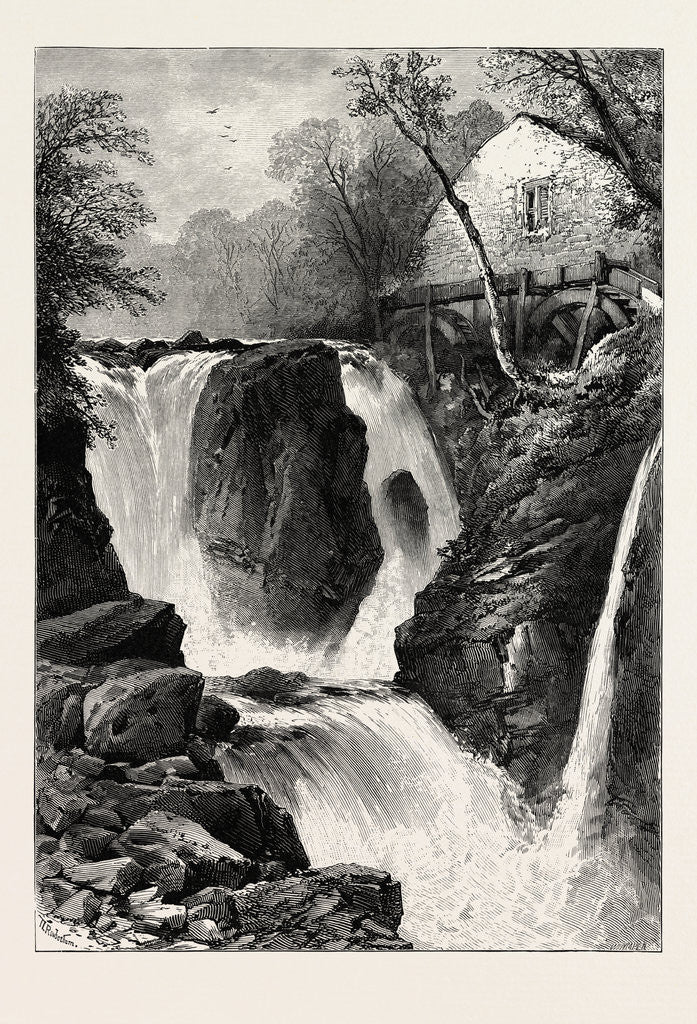 Detail of Pandy Mill and Fall, Near Bettws-Y-Coed, North Wales by Anonymous