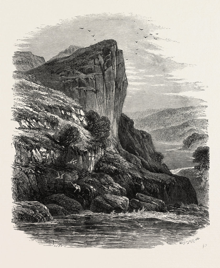 Detail of Shepherd's Crag, on the Llugwy, North Wales by Anonymous