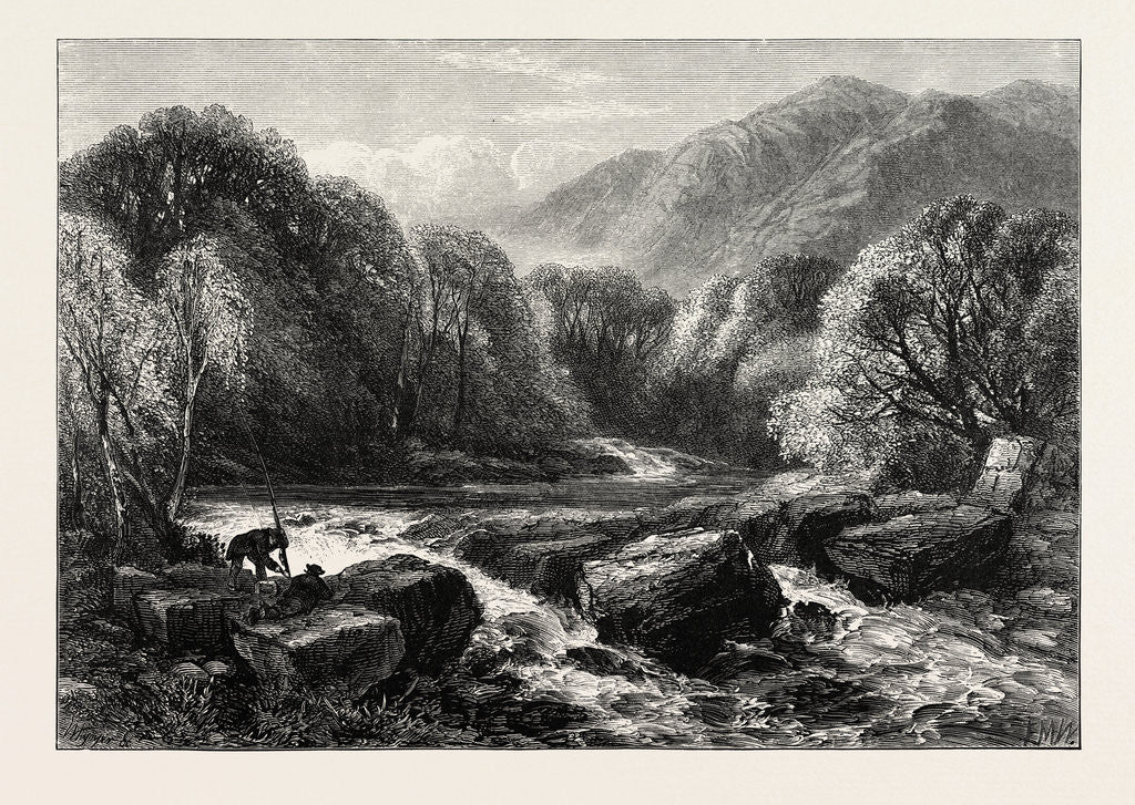 Detail of On the River, Lledr, Wales by Anonymous