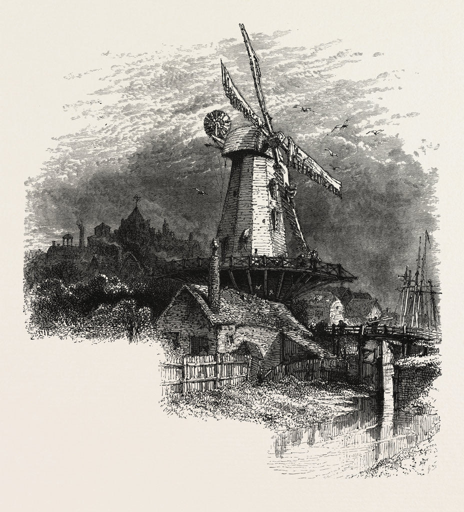 Detail of An Old Windmill at Rye, the South Coast by Anonymous