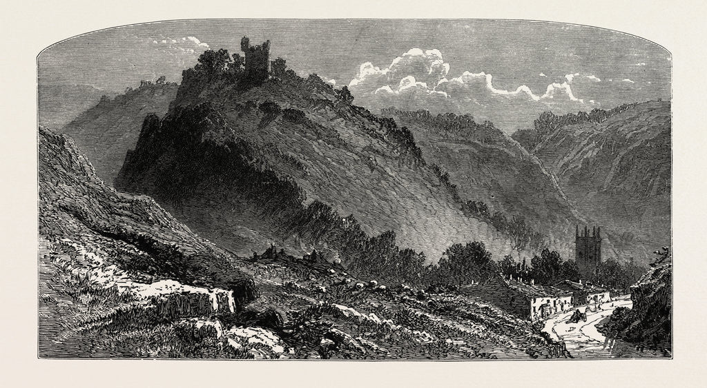 Detail of Peveril Castle, the Dales of Derbyshire, Country by Anonymous