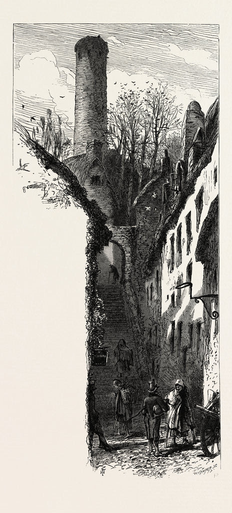 Detail of St. Canice's Steps, Kilkenny, Ireland, Irish, Eire by Anonymous