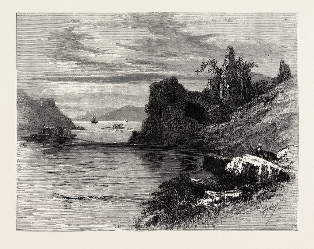 Detail of Strancally Castle, Ireland, Irish, Eire by Anonymous