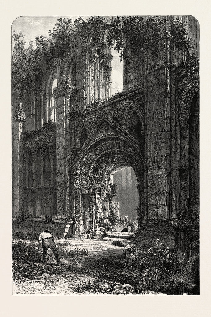 Detail of Glastonbury Abbey by Anonymous