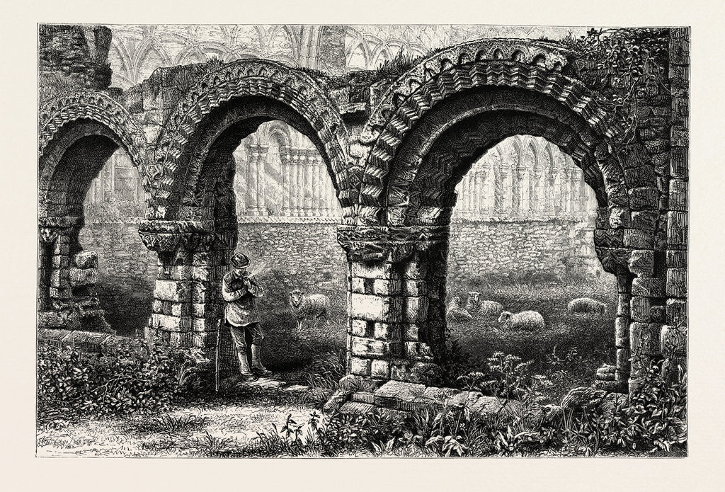 Detail of Chapter House, Much Wenlock Abbey, Abbey by Anonymous