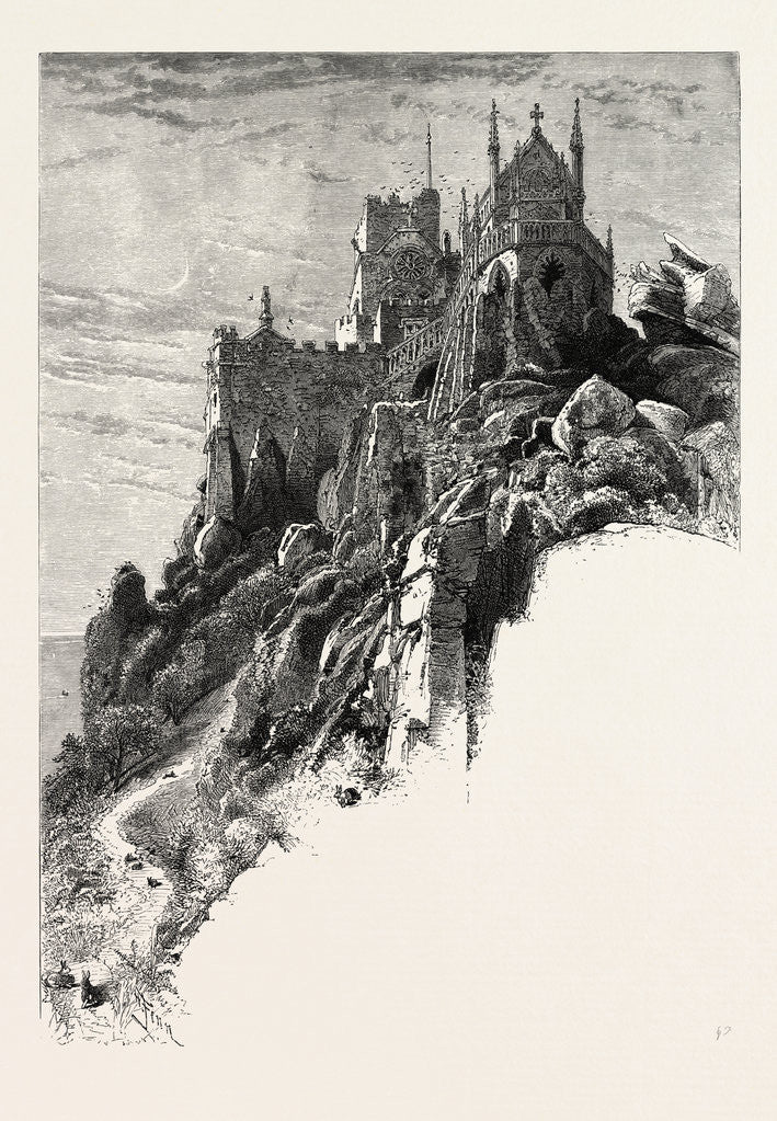 Detail of St. Michael's Mount, the Land's End by Anonymous