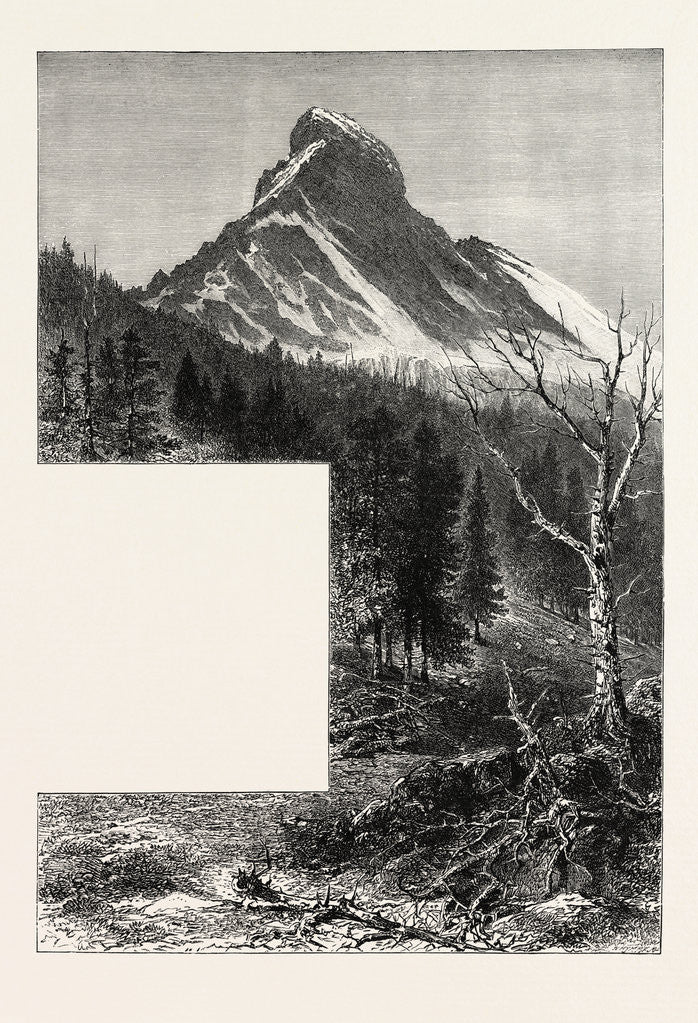Detail of The Matterhorn, Switzerland by Anonymous