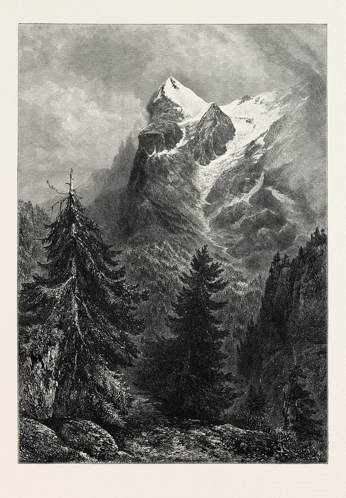 Detail of The Eiger, Switzerland by Anonymous