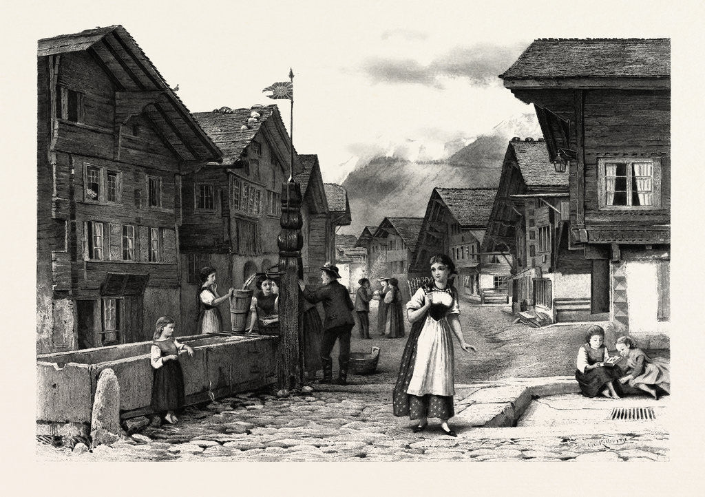 Detail of Meyringen, Switzerland by Anonymous