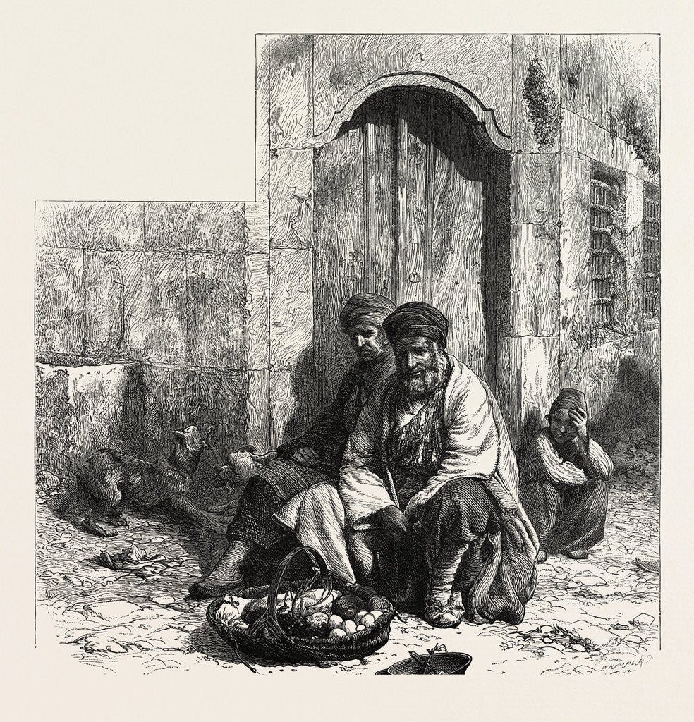 Detail of Kurdish Dealers, Constantinople, Istanbul, Turkey by Anonymous