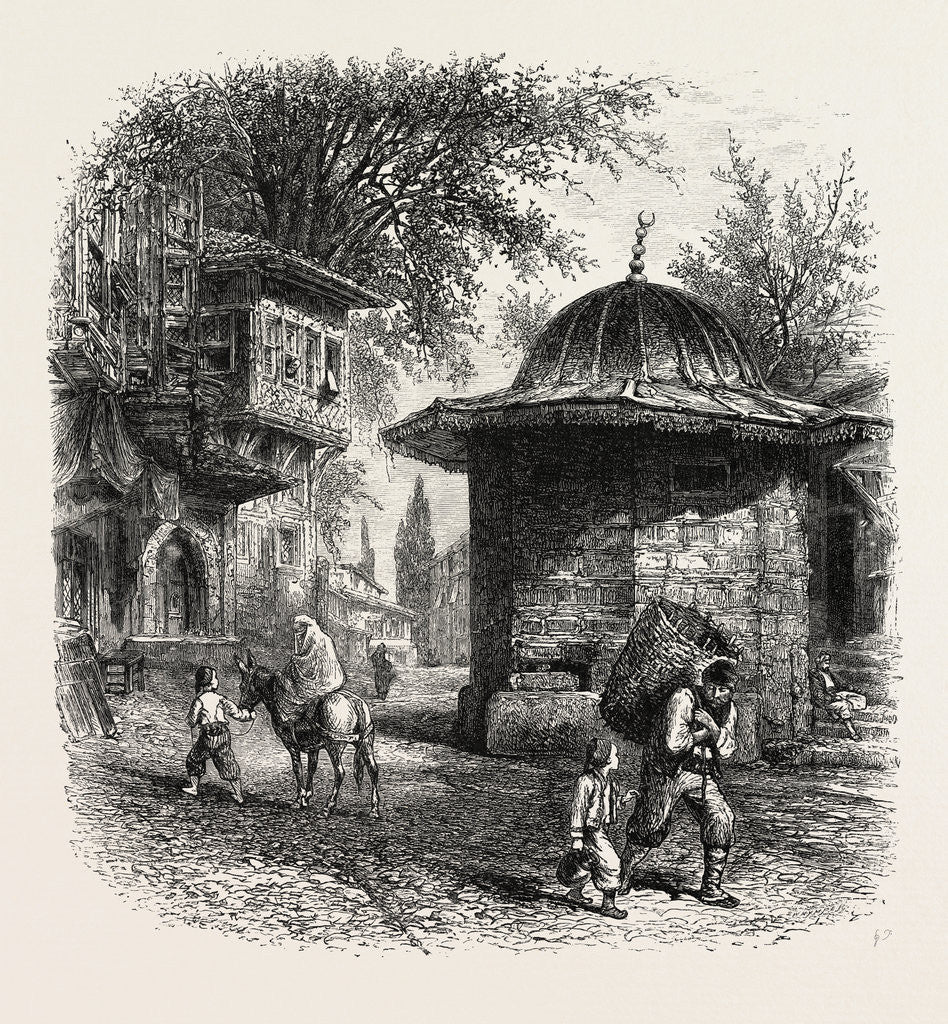 Detail of Turkish Fountain, Constantinople, Istanbul, Turkey by Anonymous