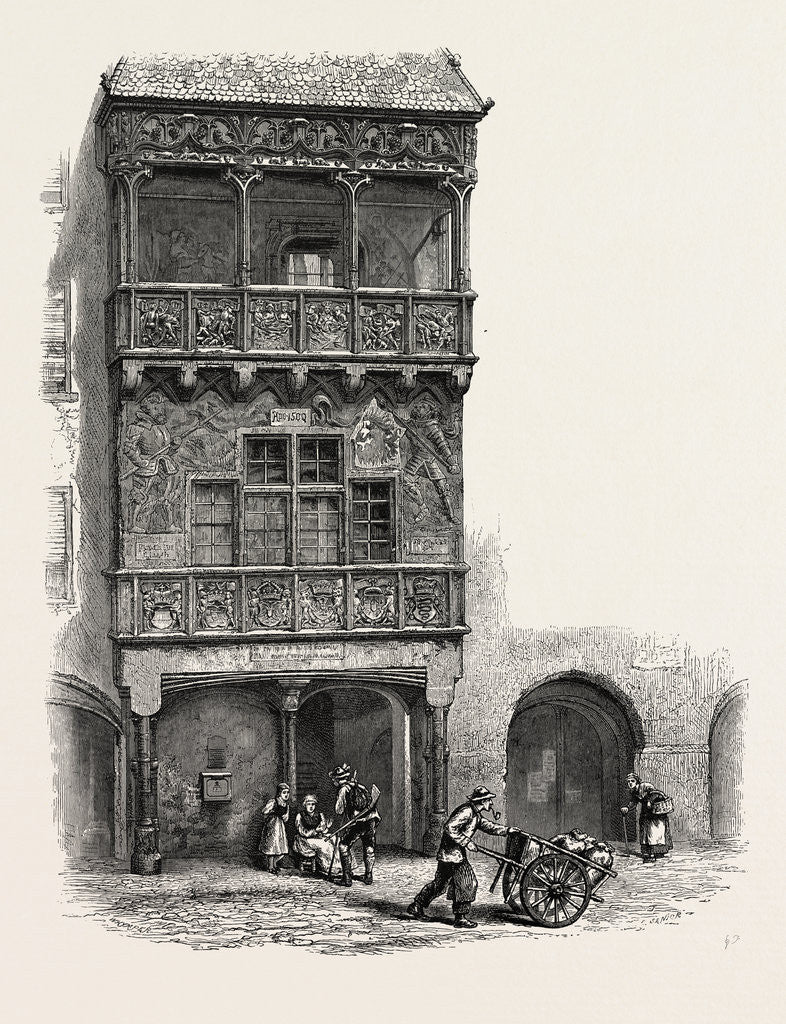 Detail of The Golden Roof Innsbruck, Austria by Anonymous