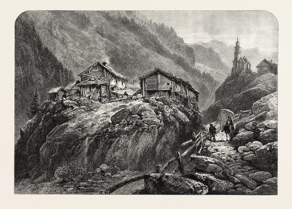 Detail of Heiligenkreutz, Oetzthal, Otztal, Tyrol, Tirol, Austria by Anonymous