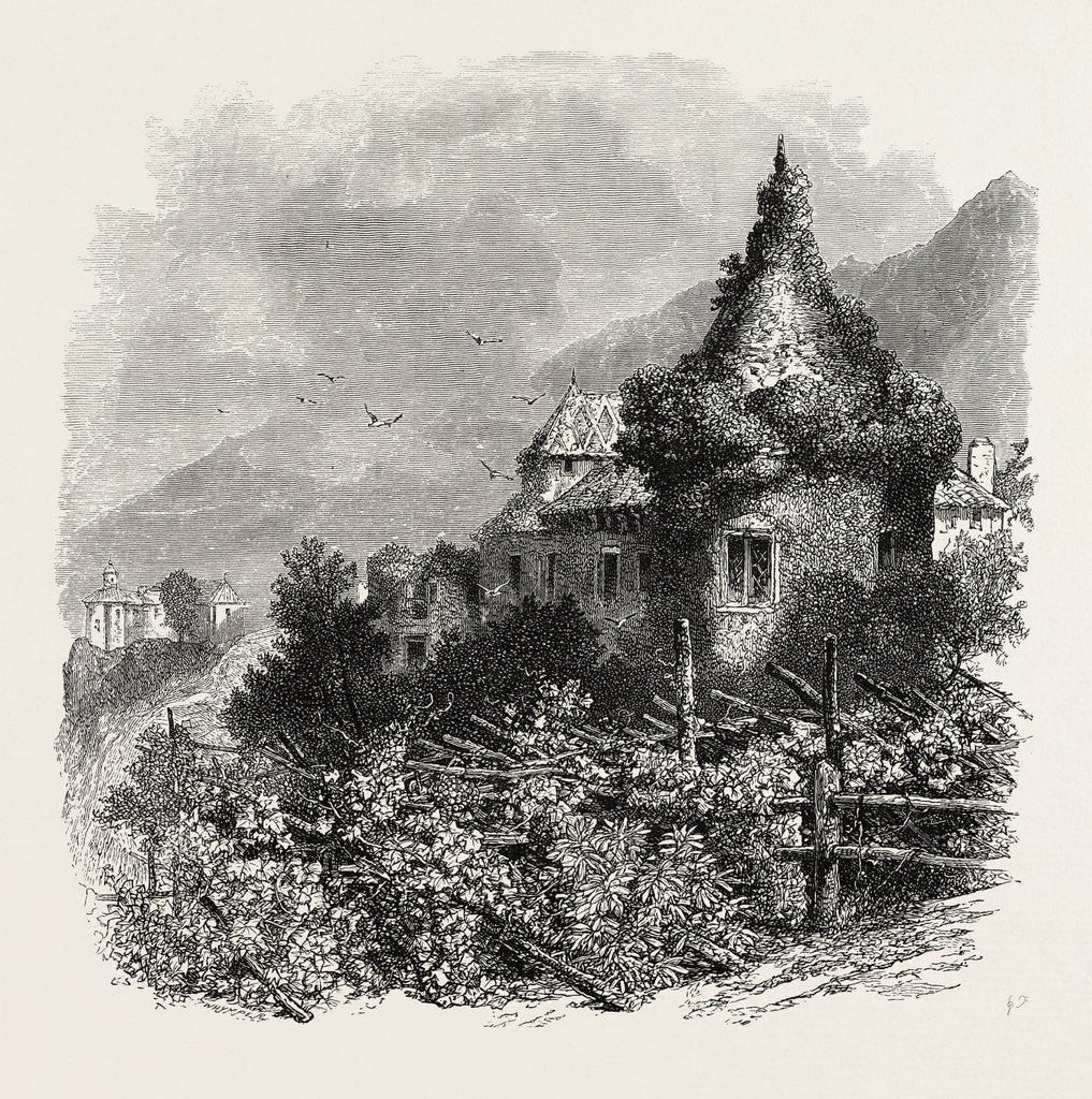 Detail of Schloss Planta, Meran, Italy by Anonymous