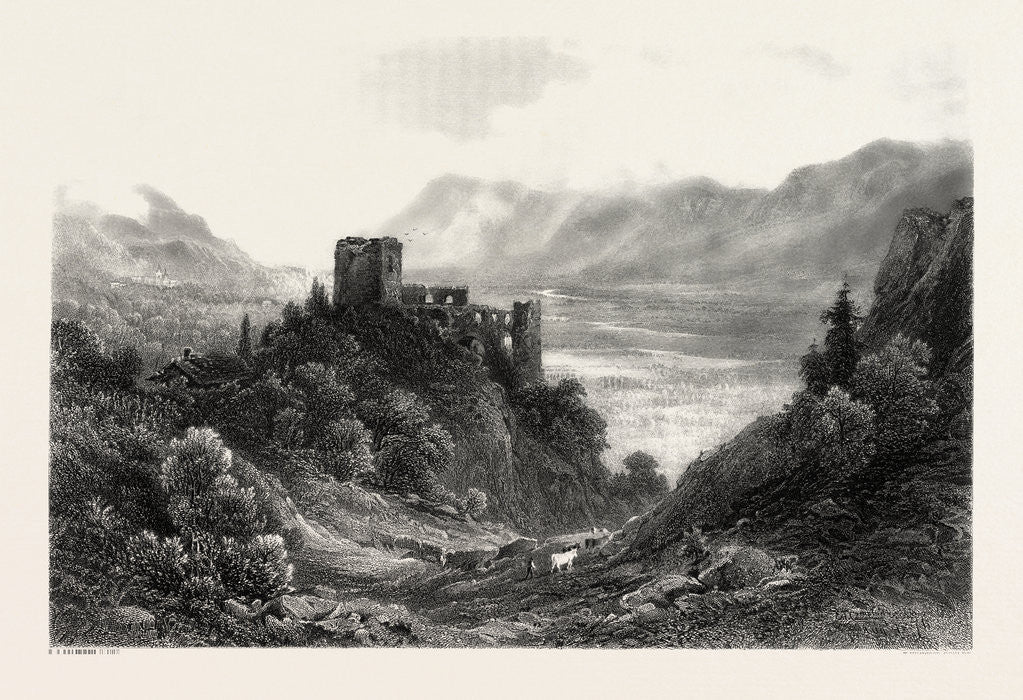 Detail of Ruins of the Brunnenburg, Near Meran, Merano, South Tyrol, Italy by Anonymous
