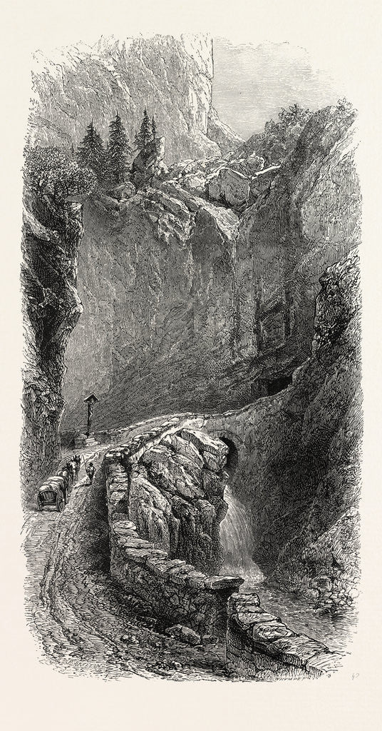 Detail of Road Up the Karneidthal, Italy by Anonymous