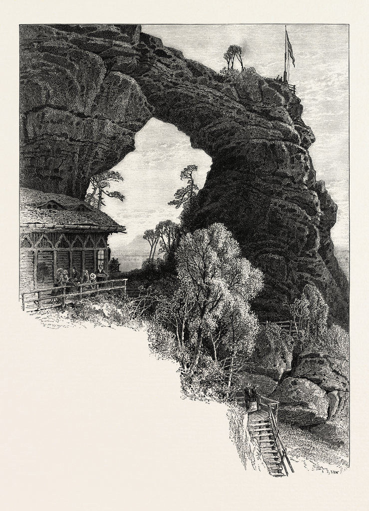 Detail of Prebischthor, Saxon Switzerland, Sachsische Schweiz, Bastei, Germany by Anonymous