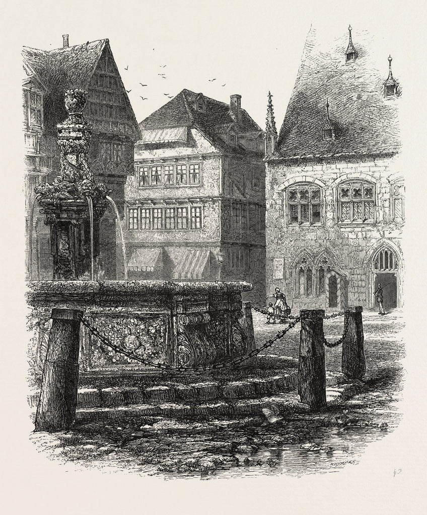Detail of Fountain in Halberstadt, Germany by Anonymous