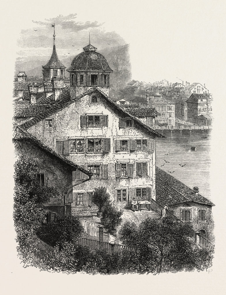 Detail of Zwick, from the Lindenhof, Switzerland by Anonymous