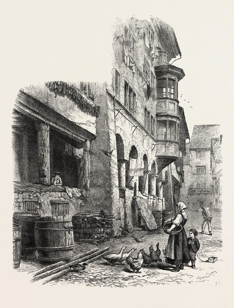 Detail of Street in Rapperschwyl, Switzerland by Anonymous