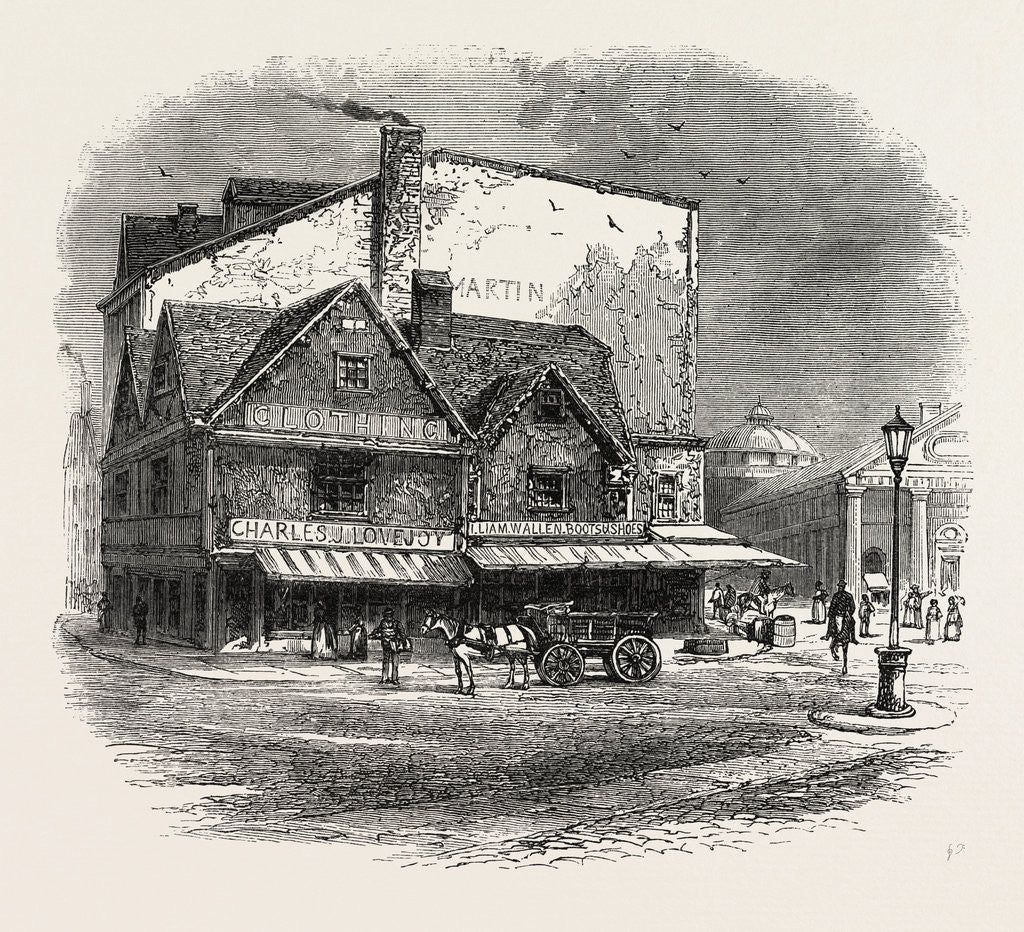 Detail of Old Building at Boston Where the Tea Plot is Supposed to Have Been Hatched by Anonymous