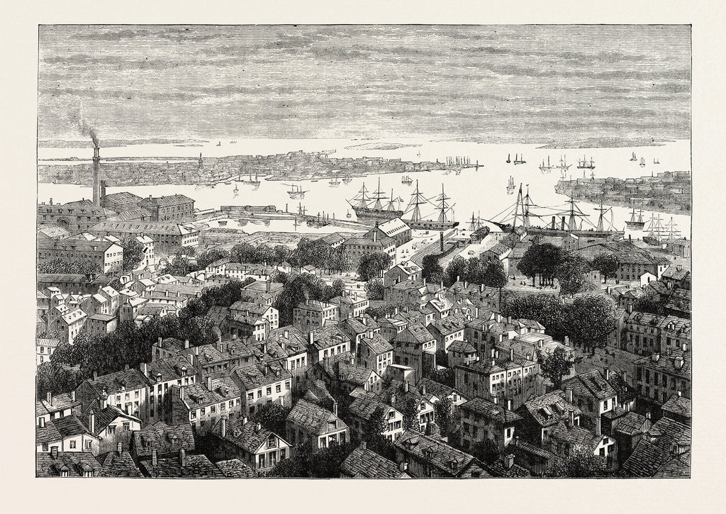 Detail of View of Boston from Bunker's Hill by Anonymous