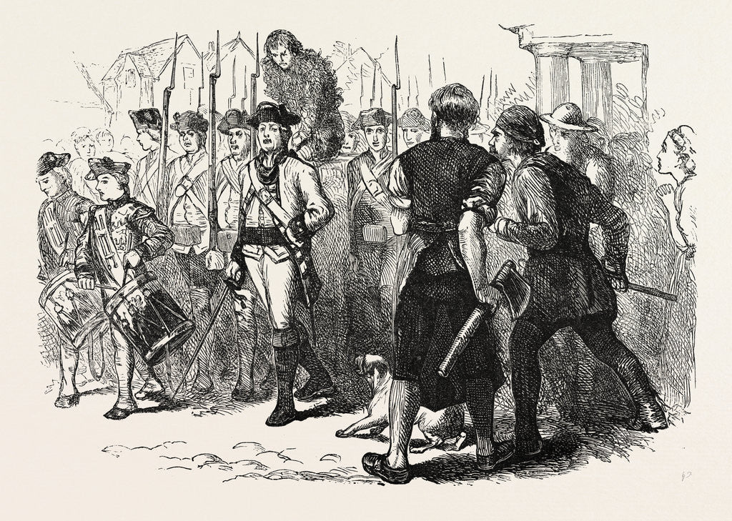 Detail of A Countryman Tarred and Feathered by Anonymous