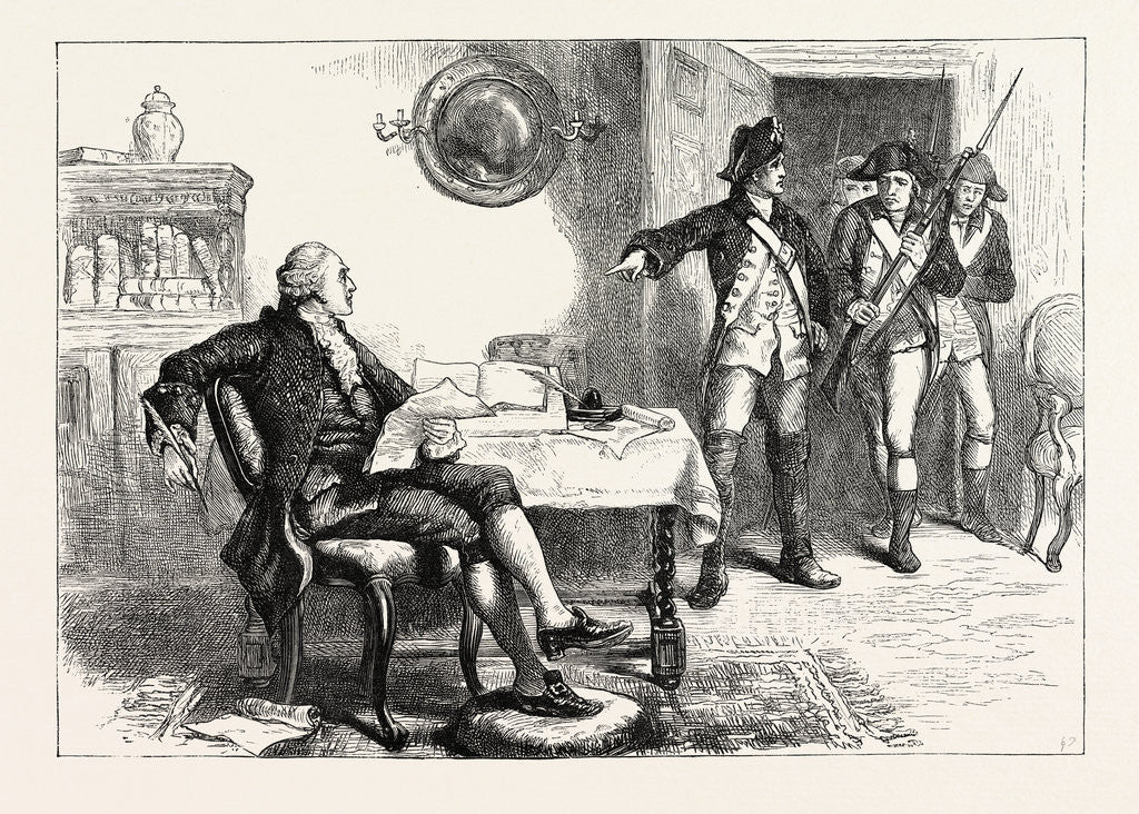 Detail of Arrest of William Franklin; He Was a British American Soldier, Attorney, and Colonial Administrator by Anonymous