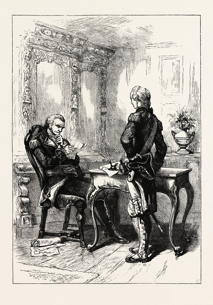 Detail of Lafayette and Washington by Anonymous
