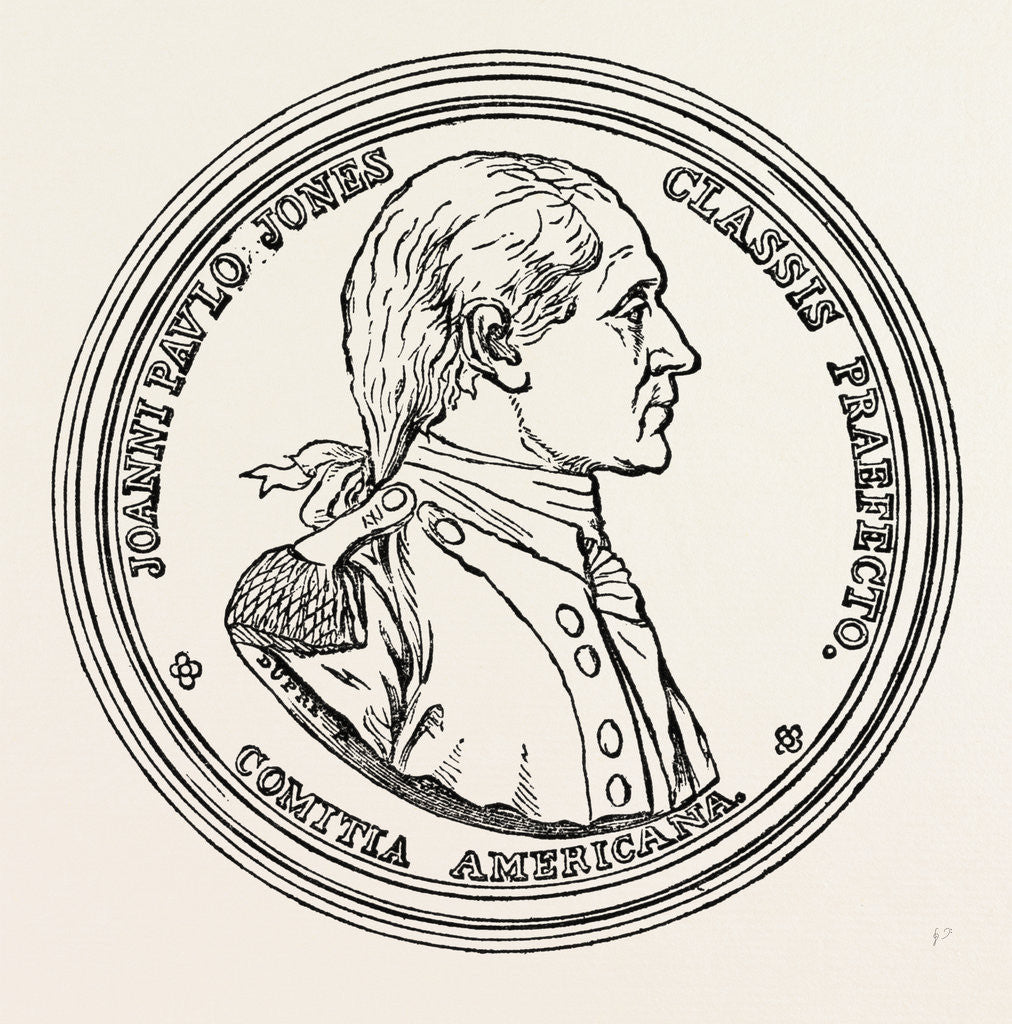 Detail of Medal Struck in Honour of Paul Jones by Anonymous