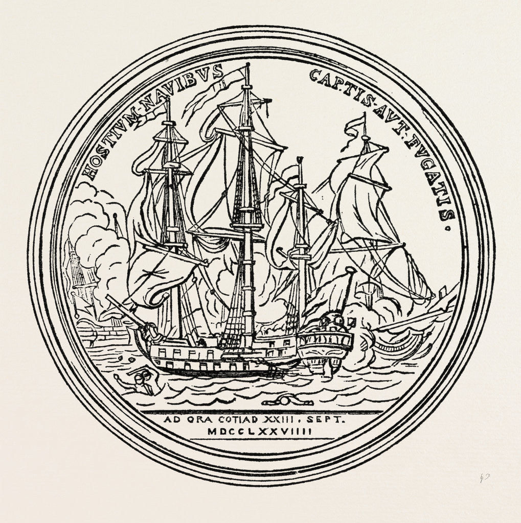 Detail of Medal Struck in Honour of Paul Jones by Anonymous