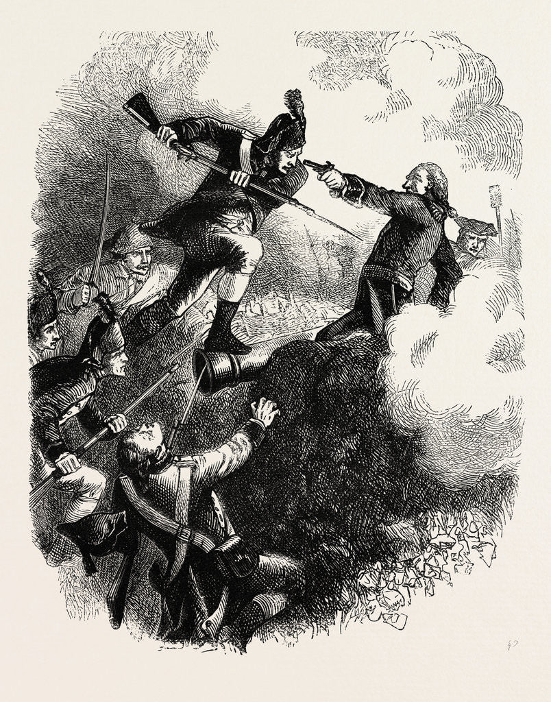 Detail of The Assault on Stony Point; the Battle of Stony Point, American Revolutionary War by Anonymous