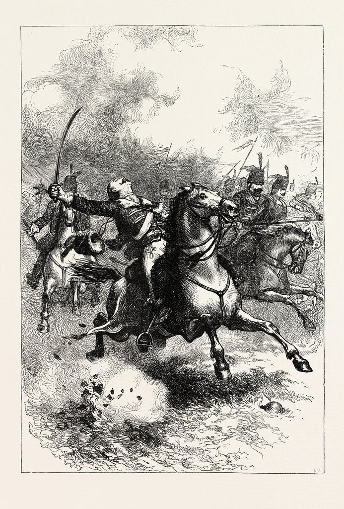 Detail of The Charge of Pulaski by Anonymous