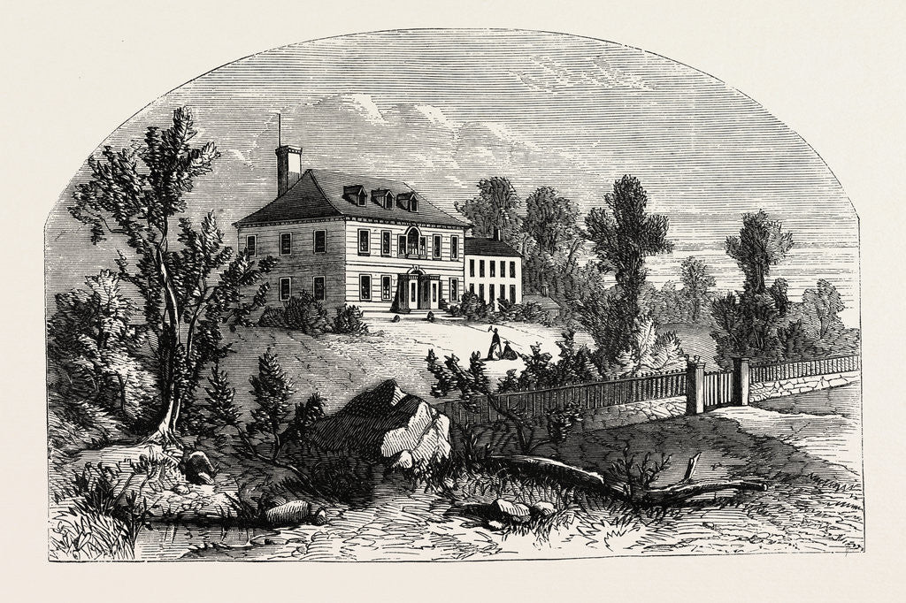 Detail of View of Washington's Quarters at Morristown by Anonymous