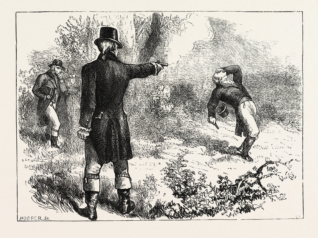 Detail of Duel Between Burr and Hamilton by Anonymous