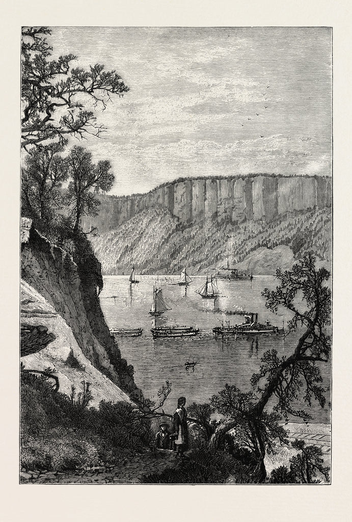 Detail of The Palisades of the Hudson by Anonymous