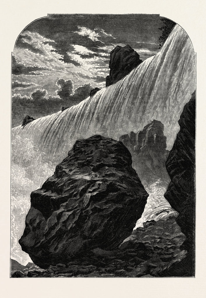 Detail of Niagara Falls, Western Side by Anonymous