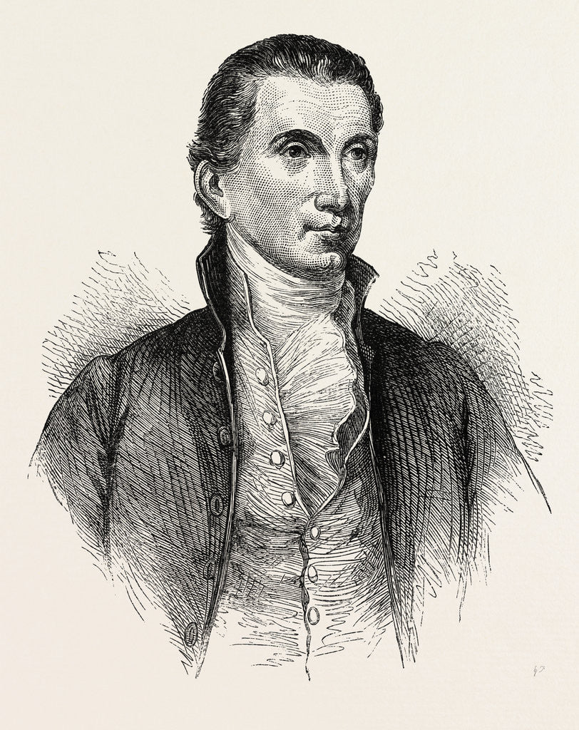 Detail of President Monroe, after the Portrait by A.B. Durand by Anonymous