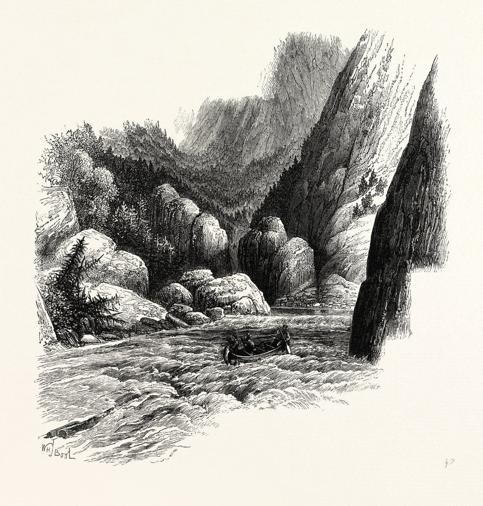 Detail of Rapids of Labrador, Canada by Anonymous