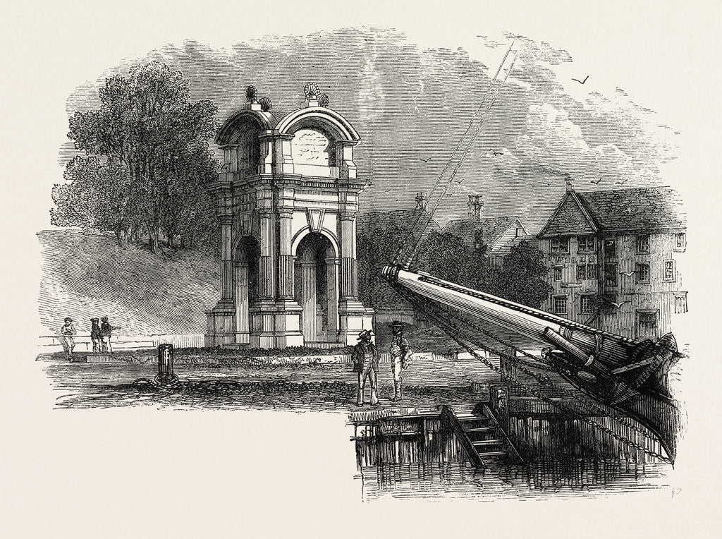 Detail of Monument at New Plymouth to Mark the Site of the Landing of the Pilgrim Fathers by Anonymous